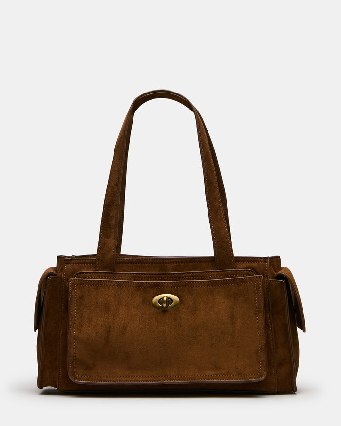 TARO Tobacco Structured Satchel Shoulder Handbag | Steve Madden