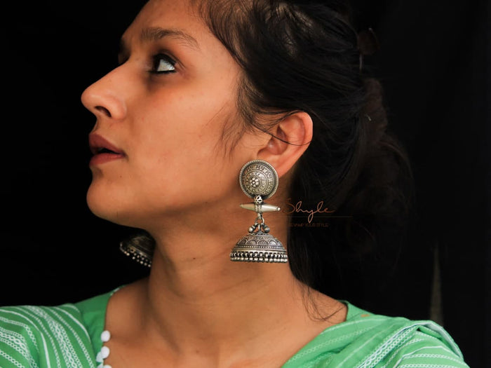 Tattva Intricate Motif Classic Jhumka primary
