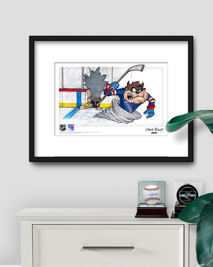Tazmanian Line Change x NHL Rangers Tazmanian Devil Limited Edition Art Print