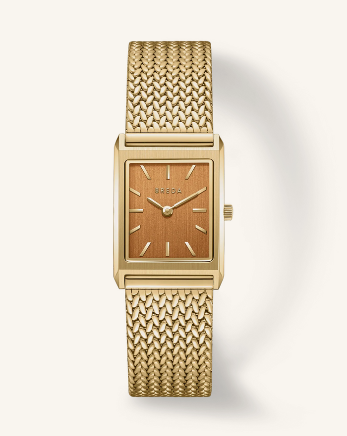 Tethered Gold Brown Virgil Watch