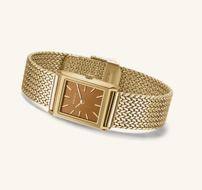Tethered Gold Brown Virgil Watch