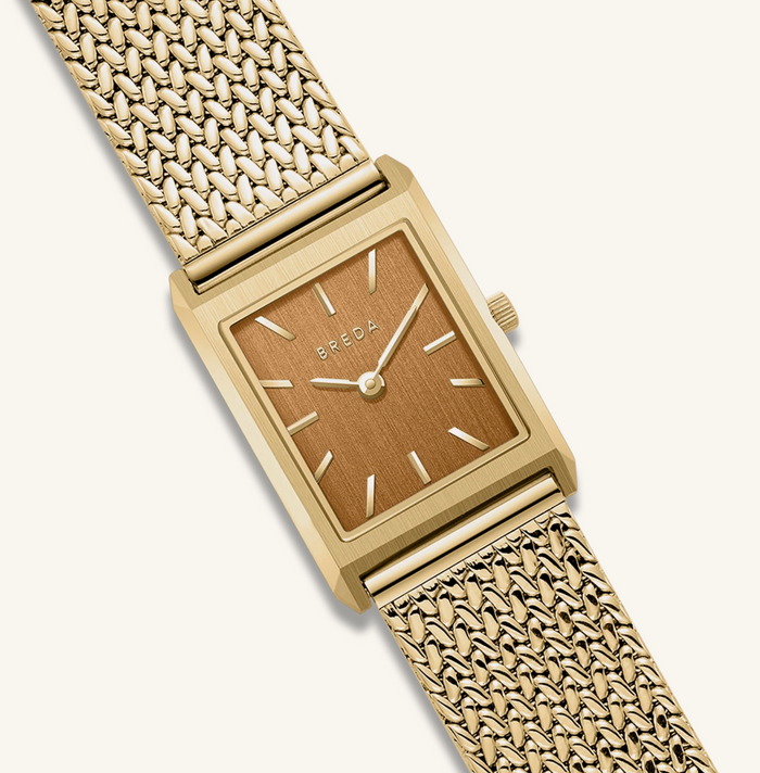 Tethered Gold Brown Virgil Watch