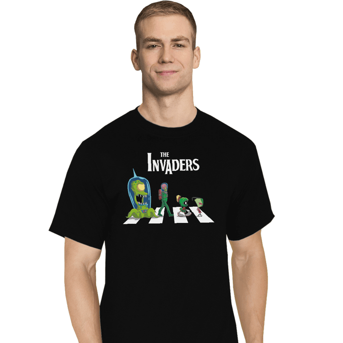 Shirts T-Shirts, Tall / Large / Black The Invaders