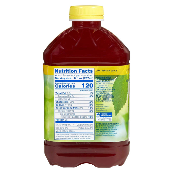 Thick-It Thick & Easy Thickened Cranberry Juice Cocktail Beverage, Honey Consistency, 46 oz - 48030-Single - LL Medico