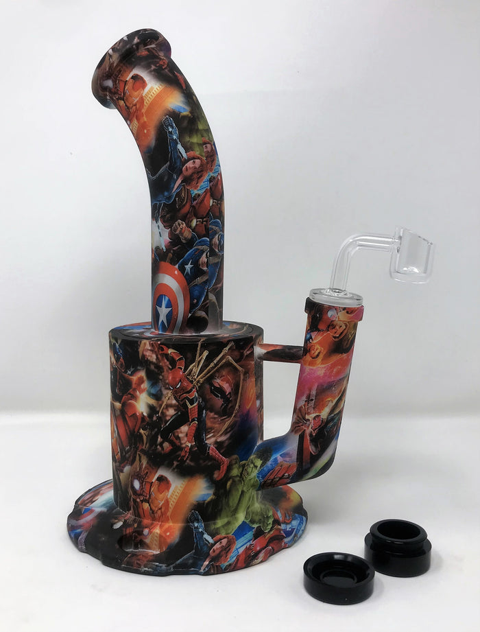 Thick Silicone Detachable 10.5" Large Jug Rig The Avenger Design Quartz Banger