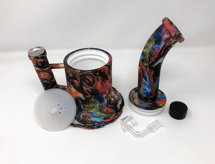 Thick Silicone Detachable 10.5" Large Jug Rig The Avenger Design Quartz Banger