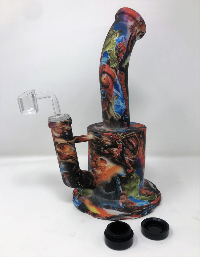 Thick Silicone Detachable 10.5" Large Jug Rig The Avenger Design Quartz Banger