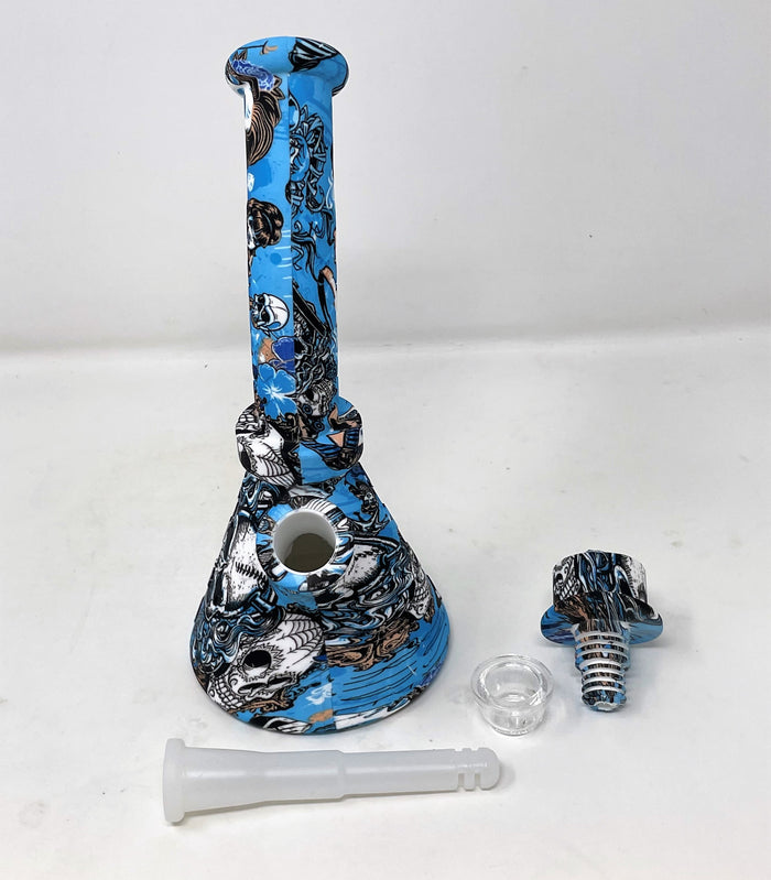 Thick Silicone Detachable Best Beaker 8.5" Bong 14mm/18mm Dual Use Bowl