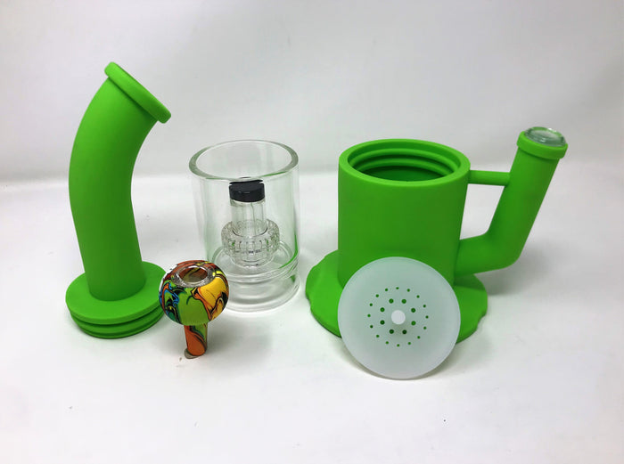 Thick Silicone Detachable Large Jug 13" Rig Shower & Dome Perc Silicone Bbowl