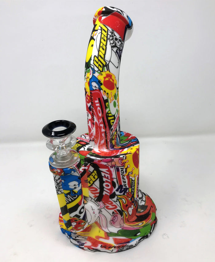 Thick Silicone Detachable Unbreakable 10.5" Large Jug Rig 14mm Bowl