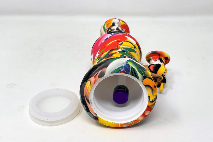 Thick Silicone Unbreakable Detachable Bong Super Mario Brothers Design