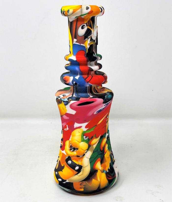Thick Silicone Unbreakable Detachable Bong Super Mario Brothers Design