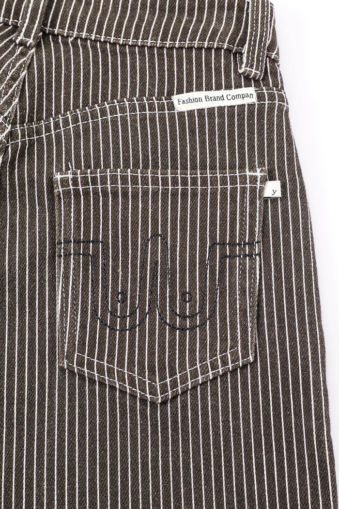 Thin Striped Railroad Jean