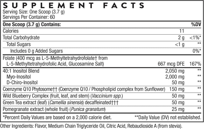 Thorne Ovarian Care Dietary Supplement, Mixed Berry, 7.55 oz - SF823-Bottle - LL Medico