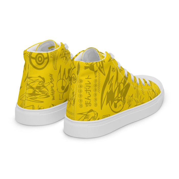 Thunderbolt Men's Hightop Canvas Shoes