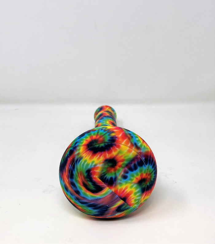 Tie Dye Design Silicone Detachable 8.5" Beaker Bong 14mm Slide Bowl