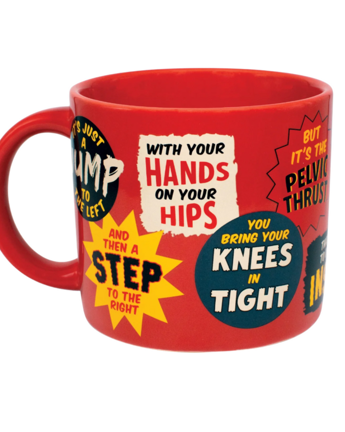 Do the time warp rocky horror picture show coffee mug by unemployed philosophers guild sold by Le Monkey House