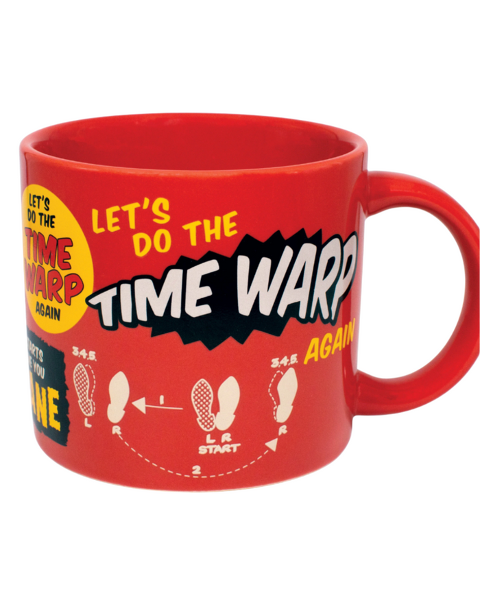 Do the time warp rocky horror picture show coffee mug by unemployed philosophers guild sold by Le Monkey House