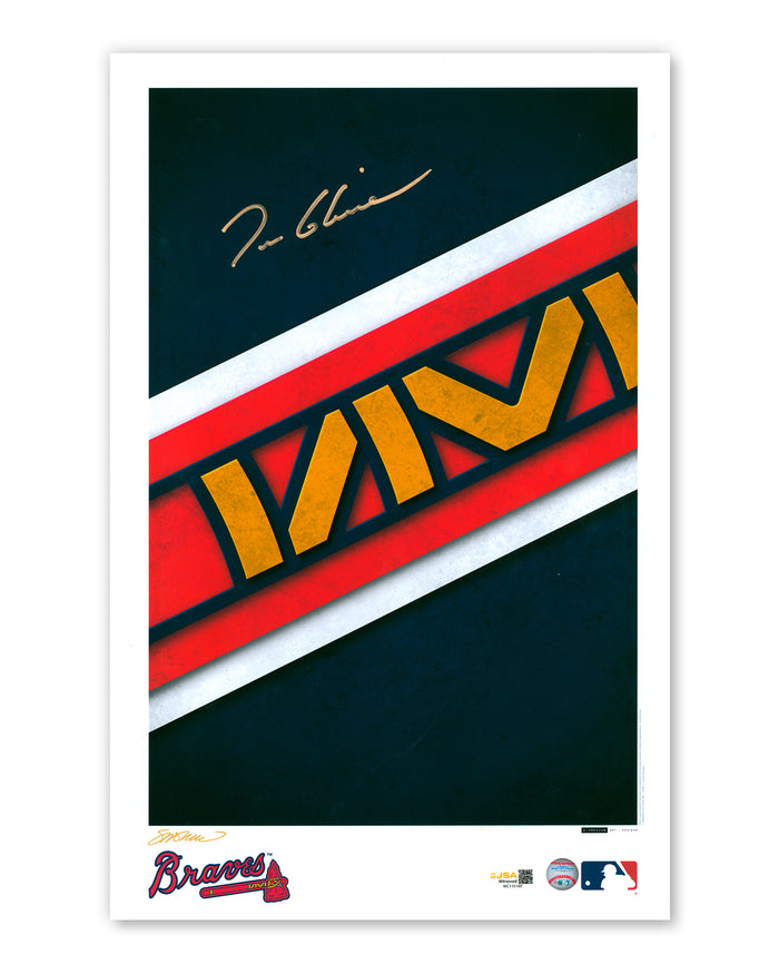 Tom Glavine Autographed Artwork Pre-sale - Authenticated