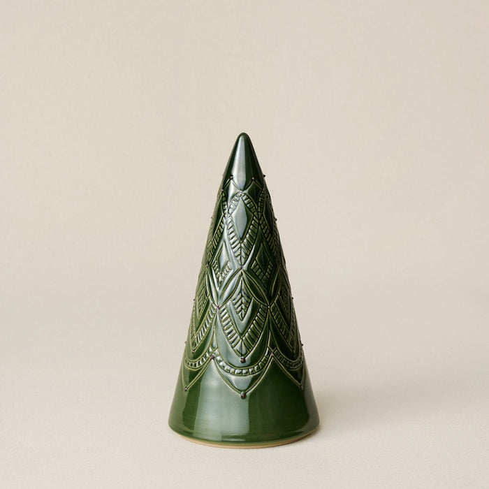 Hand-thrown and hand-glazed ceramic tree by Rookwood Pottery
