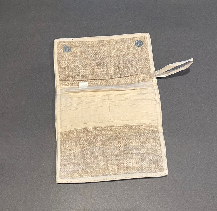Trifold Long Clutch - Organic Hemp Unisex Wallet
