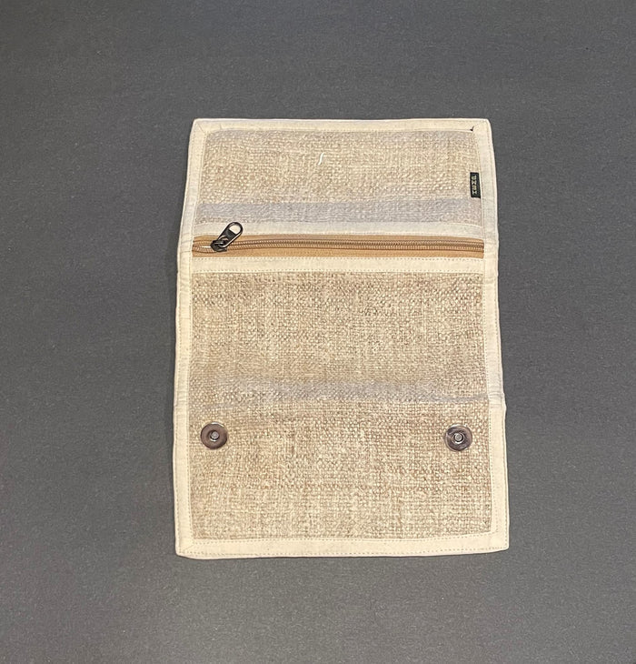 Trifold Long Clutch - Organic Hemp Unisex Wallet