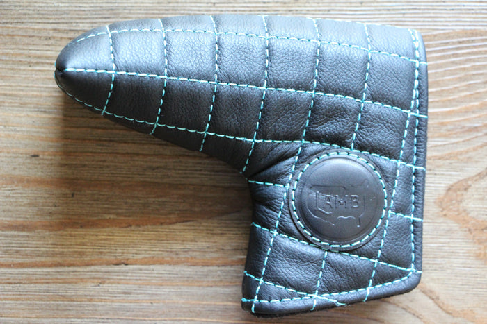 Tyson Lamb Grey and Teal Quilted Headcover