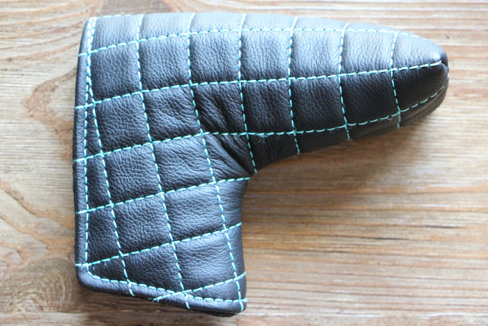 Tyson Lamb Grey and Teal Quilted Headcover