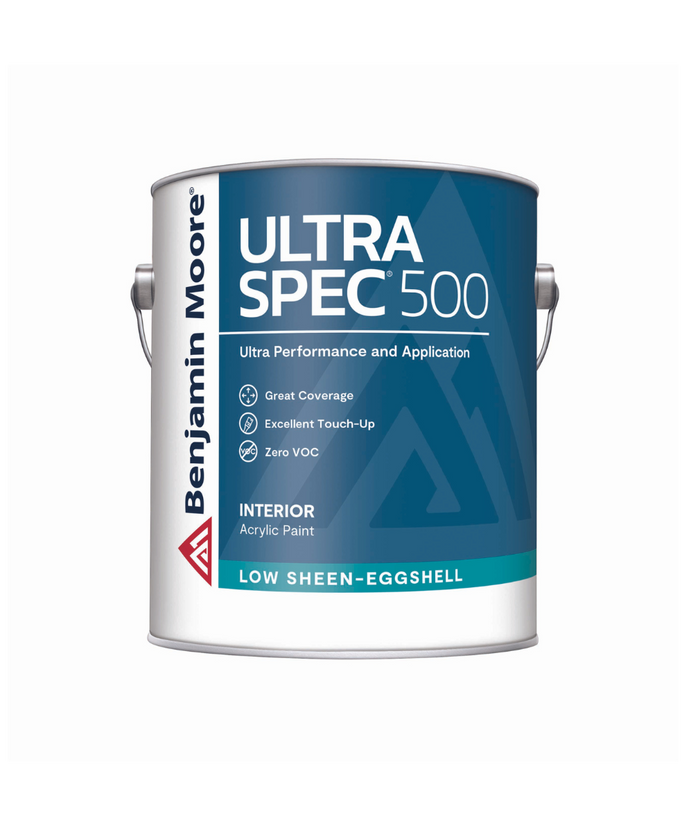 Benjamin Moore Ultra Spec 500 low sheen-eggshell interior paint available at Gleco Paints in PA.