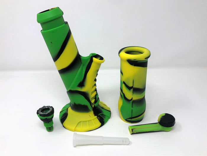 Unbreakable Detachable Silicone 14" Bong Ice Catcher Silicone Bowl Silicone Pipe