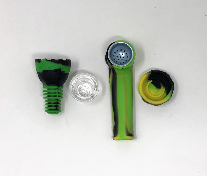 Unbreakable Detachable Silicone 14" Bong Ice Catcher Silicone Bowl Silicone Pipe