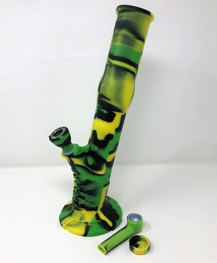 Unbreakable Detachable Silicone 14" Bong Ice Catcher Silicone Bowl Silicone Pipe