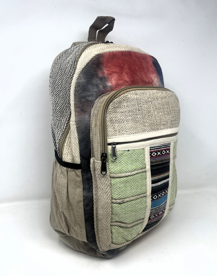 Unique 100% Himalaya Hemp Backpack Hippie Backpack w/Laptop Sleeve