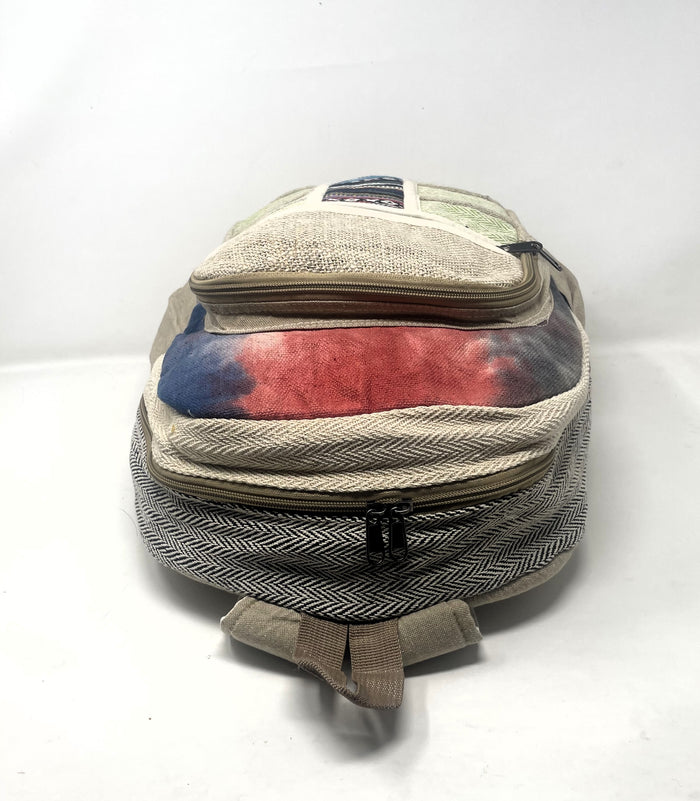 Unique 100% Himalaya Hemp Backpack Hippie Backpack w/Laptop Sleeve