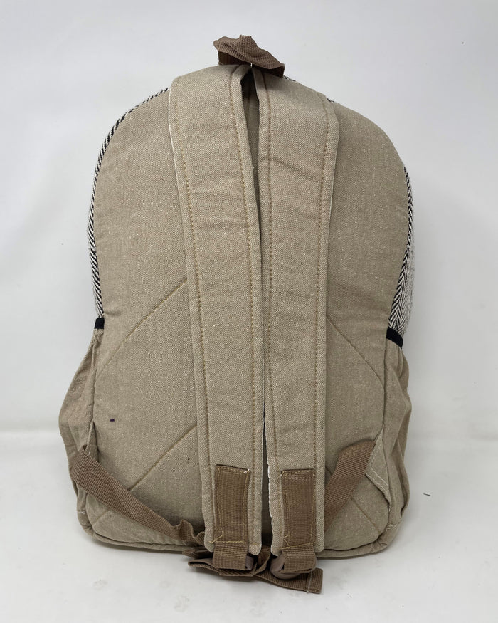 Unique 100% Himalaya Hemp Backpack Hippie Backpack w/Laptop Sleeve