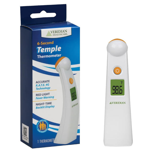 Veridian Temporal Contact Thermometer, LCD Display - 09-330-Single - LL Medico