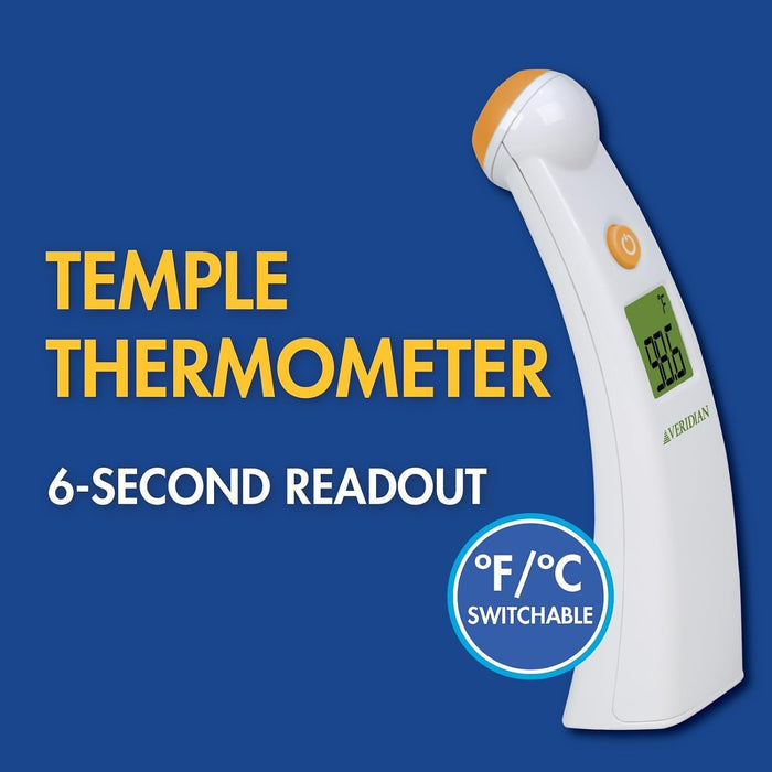 Veridian Temporal Contact Thermometer, LCD Display - 09-330-Single - LL Medico