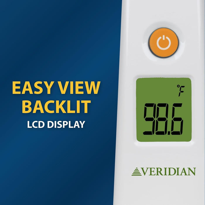 Veridian Temporal Contact Thermometer, LCD Display - 09-330-Single - LL Medico