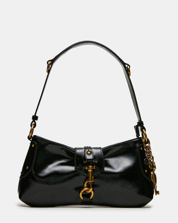 VEXA Black Charms Shoulder Handbag | Steve Madden