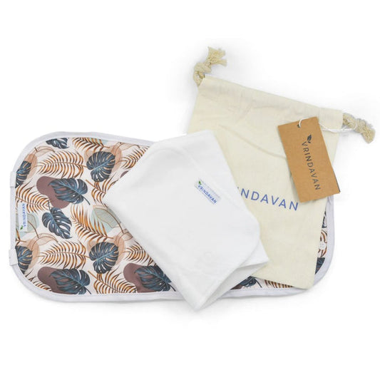 Vrindavan Reusable Castor Oil Pack with Organic Cotton Insert