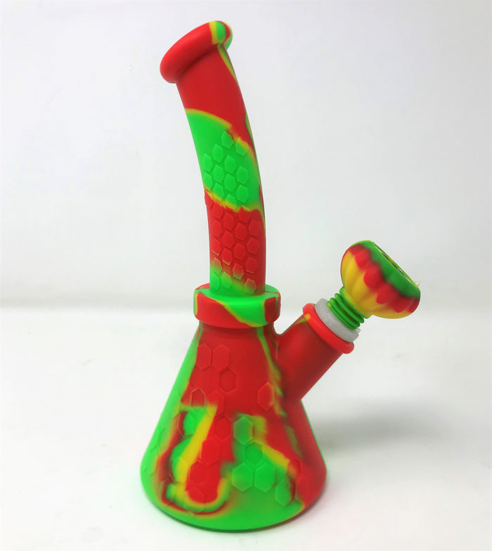 Waxmaid Thick Silicone Detachable Beaker 8.5" Bong 14mm/18mm Dual Use Bowl