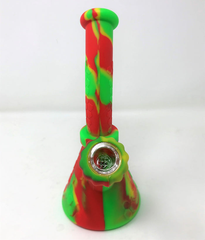 Waxmaid Thick Silicone Detachable Beaker 8.5" Bong 14mm/18mm Dual Use Bowl