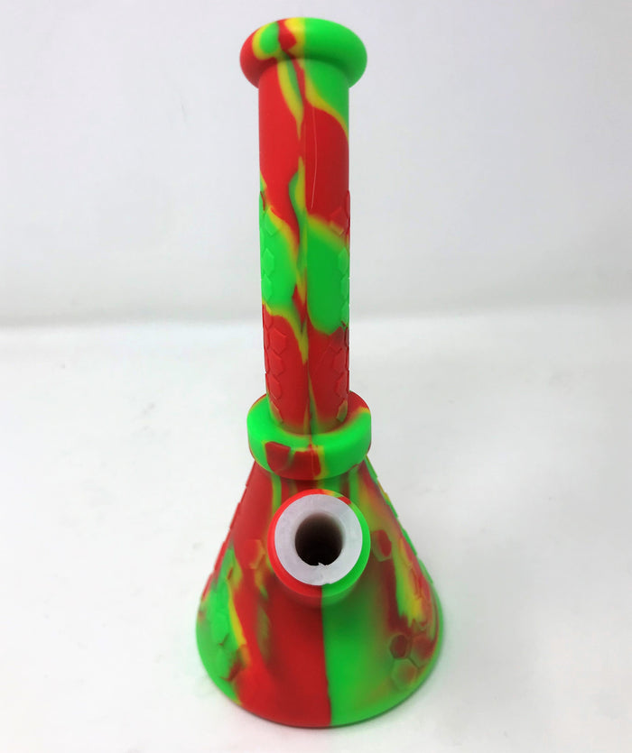 Waxmaid Thick Silicone Detachable Beaker 8.5" Bong 14mm/18mm Dual Use Bowl