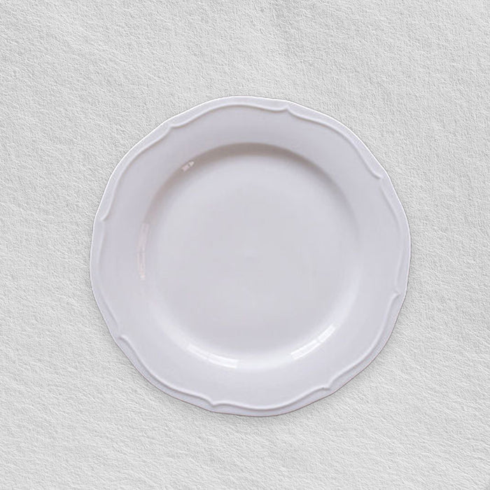 White Embossed Plates