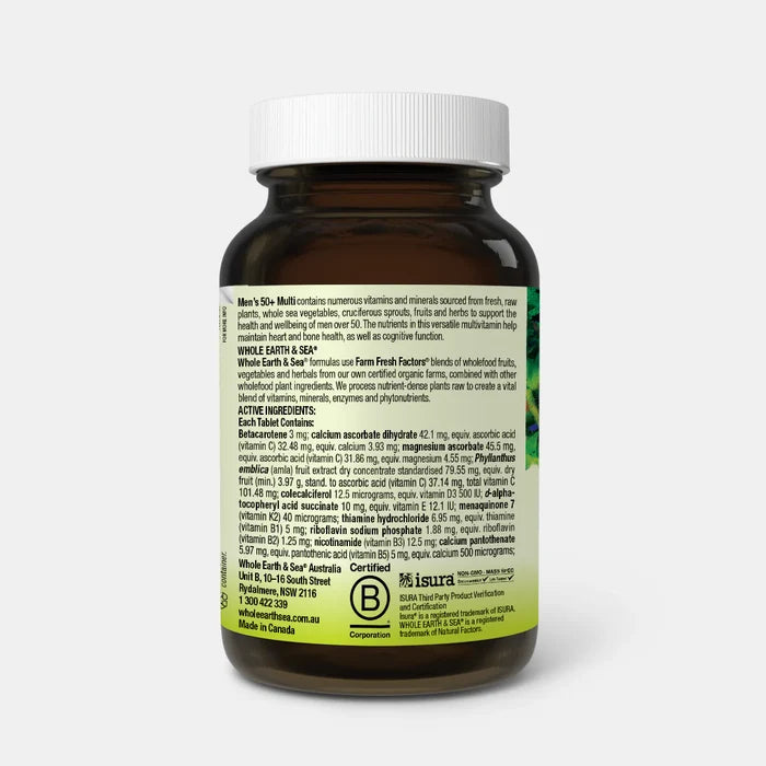 Whole Earth & Sea Vegan Men's Multi Vitamins 50+ (60 capsules)