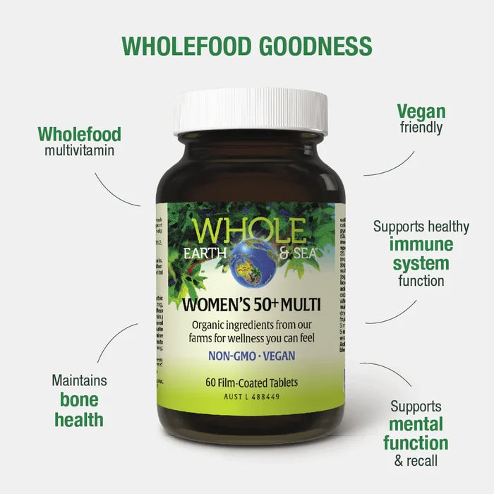 Whole Earth & Sea Vegan Women's Multi Vitamins 50+ (60 capsules)