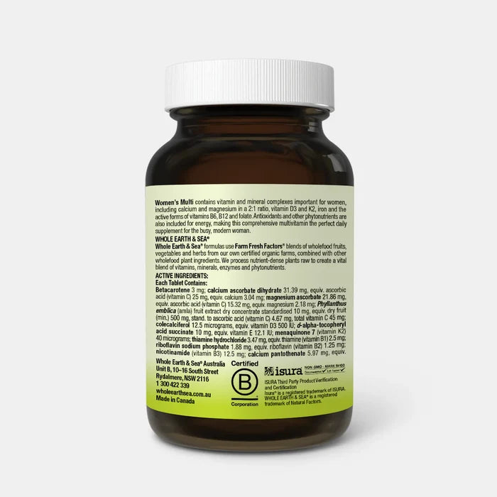 Whole Earth & Sea Vegan Women's Multi Vitamins 50+ (60 capsules)