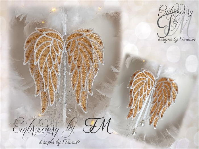 Wings bobbin lace /FSL/ two sizes
