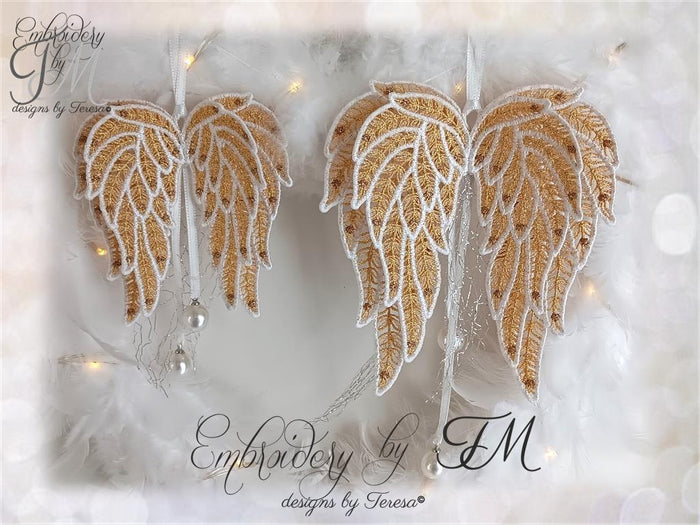 Wings bobbin lace /FSL/ two sizes