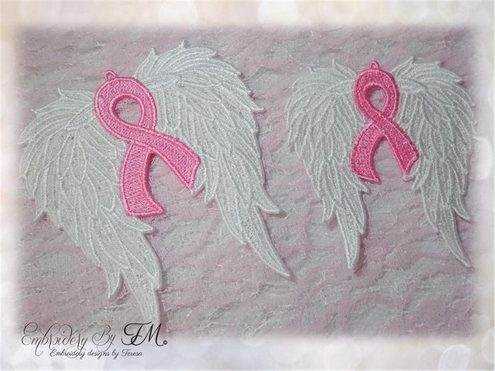 Wings with awareness symbol / two sizes / two variations